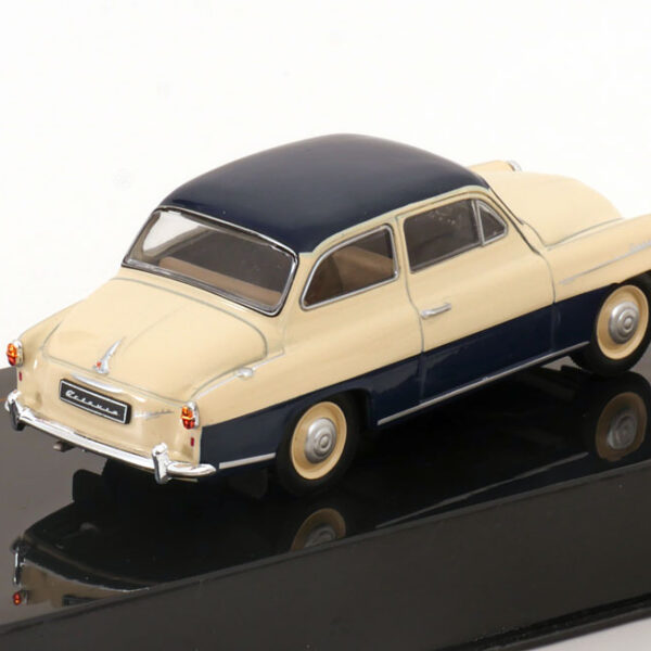 Skoda Octavia 1959 Creme / Donkerblauw 1-43 Ixo Models