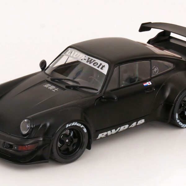 Porsche 911 RWB (Rauh-Welt) 2022 "Darth Vader" Mat Zwart 1-18 Solido