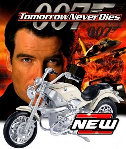 BMW R1200C 1998 "James Bond 007 Tomorrow Never Dies" Beige Metallic 1-18 Motormax