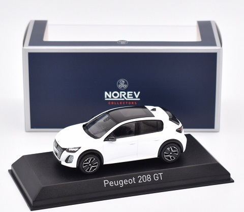 Peugeot 208 GT 2024 Bianca White 1-43 Norev