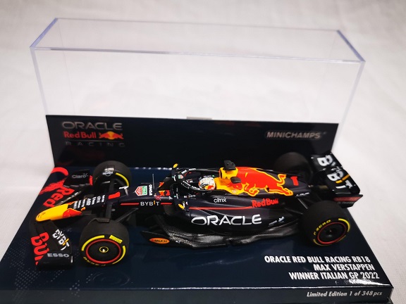 Oracle Red Bull Racing RB18 #1 Winner Italian GP 2022 Max Verstappen 1-43 Minichamps Limited 288 Pieces