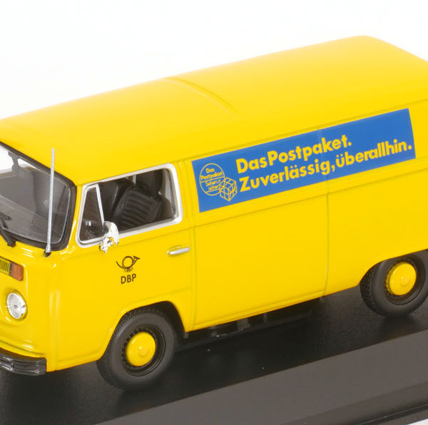 Volkswagen T2 Delivery Van 1972 "Deutsche Bundespost" Geel 1-43 Maxichamps