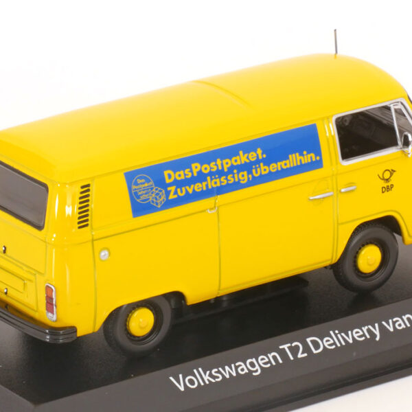 Volkswagen T2 Delivery Van 1972 "Deutsche Bundespost" Geel 1-43 Maxichamps