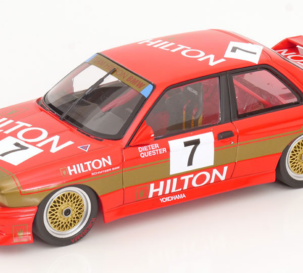 BMW M3 E30 No.7, Macau Guia Race 1987 D.Quester 1-18 Minichamps Limited 300 Pieces