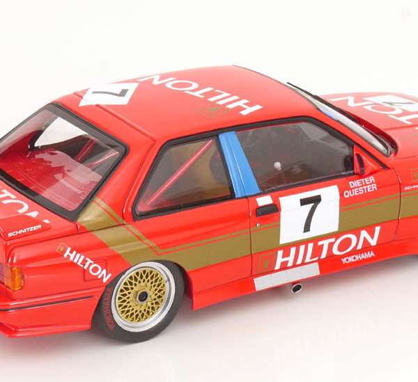 BMW M3 E30 No.7, Macau Guia Race 1987 D.Quester 1-18 Minichamps Limited 300 Pieces