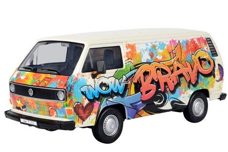 Volkswagen T3 1969 "Graffiti" 1-24 Motormax