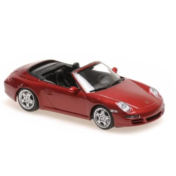 Porsche 911 Carrera S Cabriolet 2005 Rood Metallic 1-43 Maxichamps