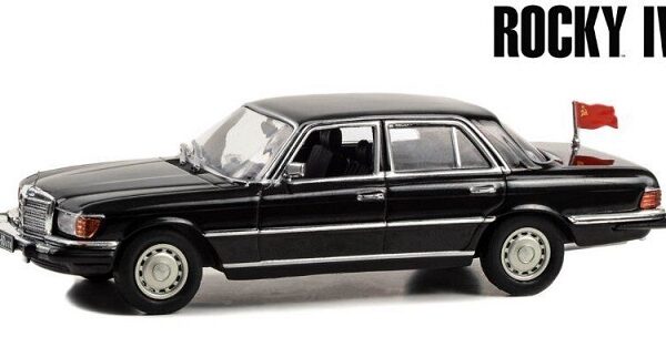 Mercedes-Benz 450 SEL (W116) 1977 "Rocky IV (1985)" Zwart 1-43 Greenlight Collectibles