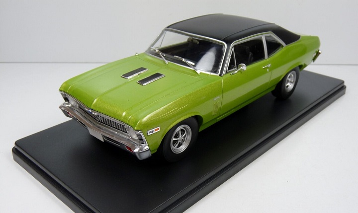 Chevrolet Nova SS 1970 Groen Metallic 1-24 Altaya Amerikanen Collection