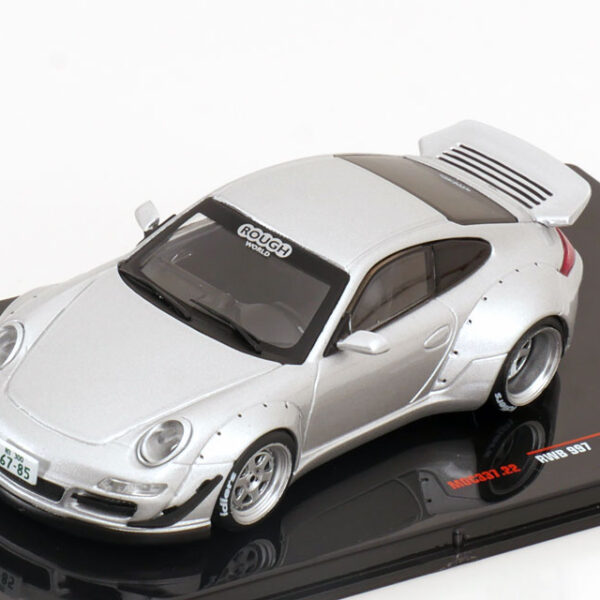 Porsche 911 (997) RWB Rauh-Welt Zilver 1:43 Ixo Models