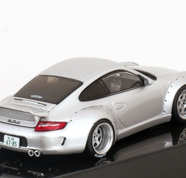 Porsche 911 (997) RWB Rauh-Welt Zilver 1:43 Ixo Models