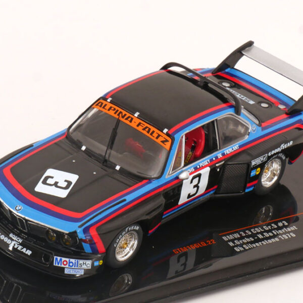 BMW 3.5 CSL Gr.5 No.3, 6Hrs Silverstone 1976 Grohs/de Fierlant 1-43 Ixo Models