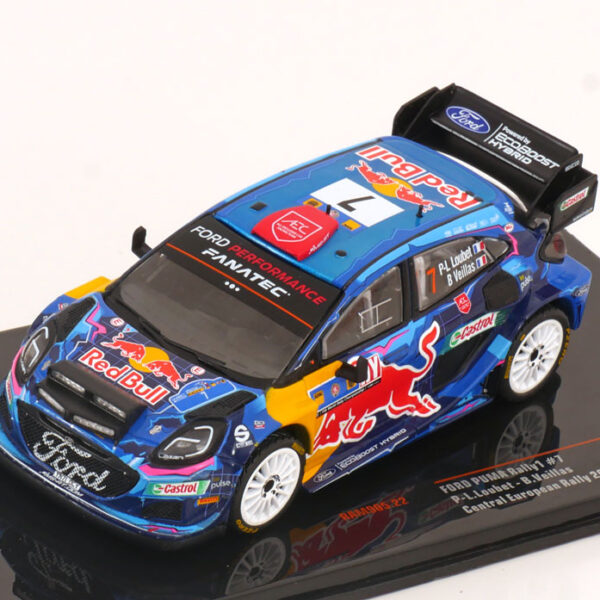 Ford Puma Rally 1 No.7, Central European Rally 2023 "Red Bull" Loubet/Veillas 1-43 Ixo Models