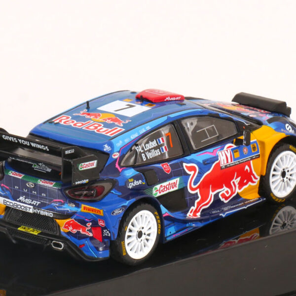 Ford Puma Rally 1 No.7, Central European Rally 2023 "Red Bull" Loubet/Veillas 1-43 Ixo Models