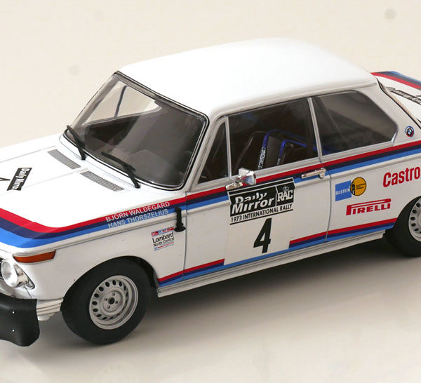 BMW 2002 No.4, RAC Rally 1973 Waldegard/Thorszelius 1-18 Ixo Models