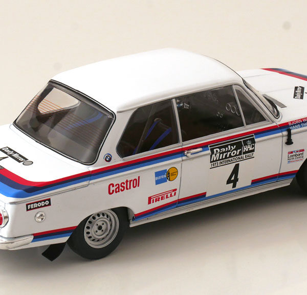 BMW 2002 No.4, RAC Rally 1973 Waldegard/Thorszelius 1-18 Ixo Models