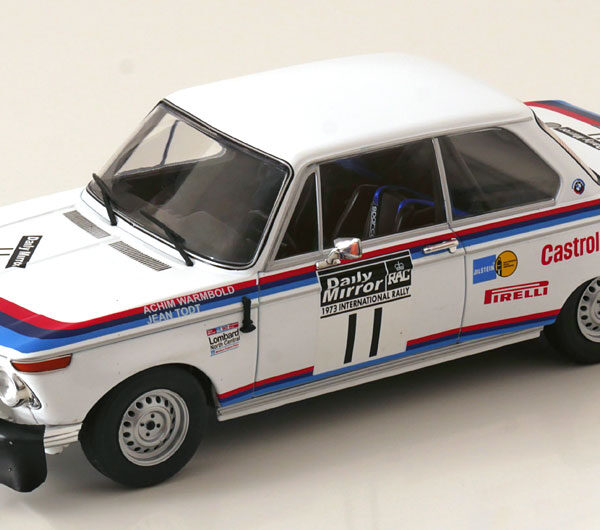 BMW 2002 No.11, RAC Rally 1973 Warmbold/Todt 1-18 Ixo Models