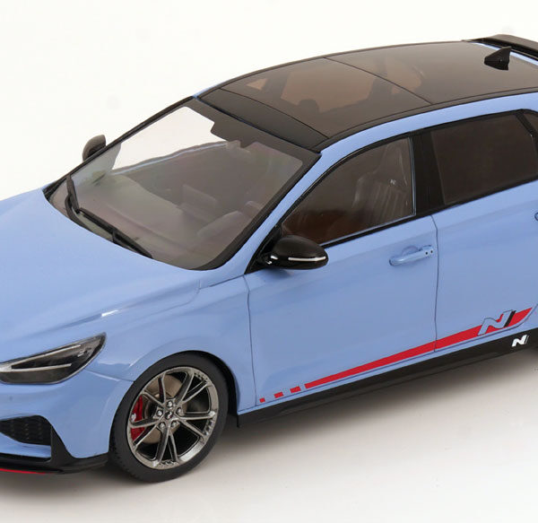 Hyundai i30 N 2021 Lichtblauw ( Performance Blue ) 1-18 MCG Models