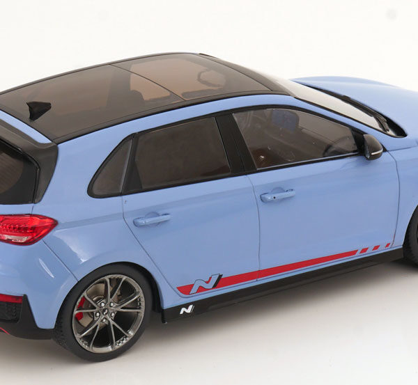 Hyundai i30 N 2021 Lichtblauw ( Performance Blue ) 1-18 MCG Models