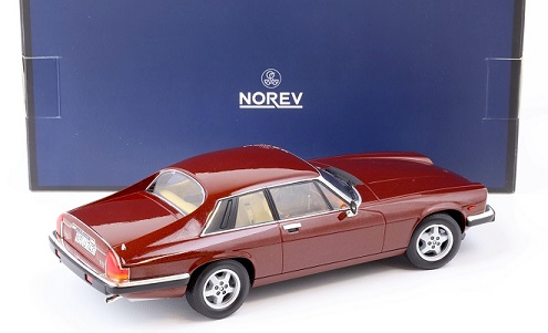 Jaguar XJ-S 5.3 H.E. Coupe 1982 Donkerrood Metallic 1-18 Norev Limited 200 Pieces