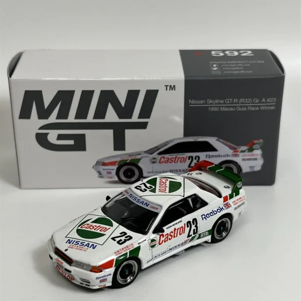 Nissan Skyline GT-R (R32) Gr. A #23 Winner Macau Guia 1990 1-64 Mini GT