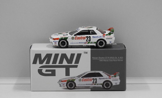 Nissan Skyline GT-R (R32) Gr. A #23 Winner Macau Guia 1990 1-64 Mini GT