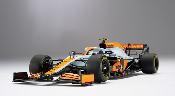 McLaren MCL35M #4 Monaco Grand Prix 2021 Lando Norris 1-18 Amalgam (Inkl.Vitrine) Limited 500 Pieces