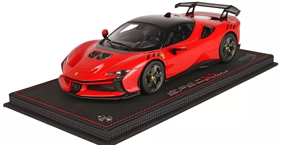 Ferrari SF90 XX Stradale Rosso Corsa 322 ( Rood ) 1:18 BBR-Models Limited 370 Pieces