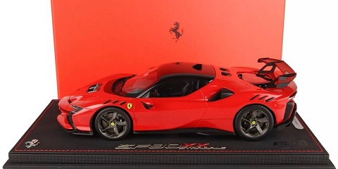 Ferrari SF90 XX Stradale Rosso Corsa 322 ( Rood ) 1:18 BBR-Models Limited 370 Pieces