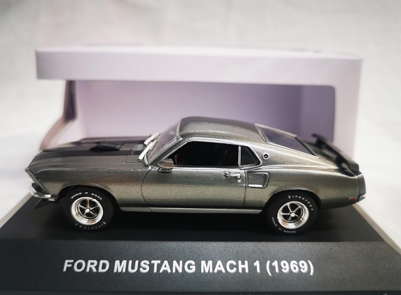 Ford Mustang Mach I 1969 Grijs Metallic 1-43 Ixo Models ( made for the Mustang Garage )