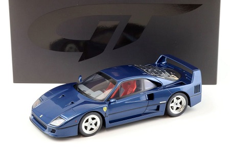 Ferrari F40 1987 Blauw Metallic 1-18 GT Spirit Limited 999 Pieces (Resin)