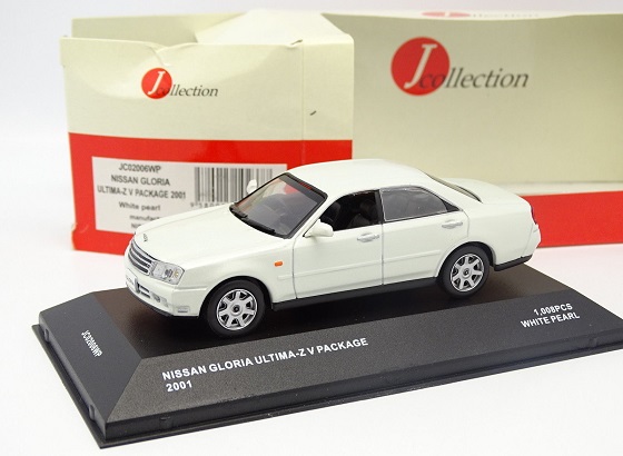 Nissan Gloria Ultima-Z V Package 2001 Wit 1:43 J-Collection