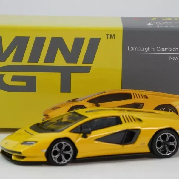 Lamborghini Countach LPI 800-4 2024 (LHD) Geel 1-64 Mini GT