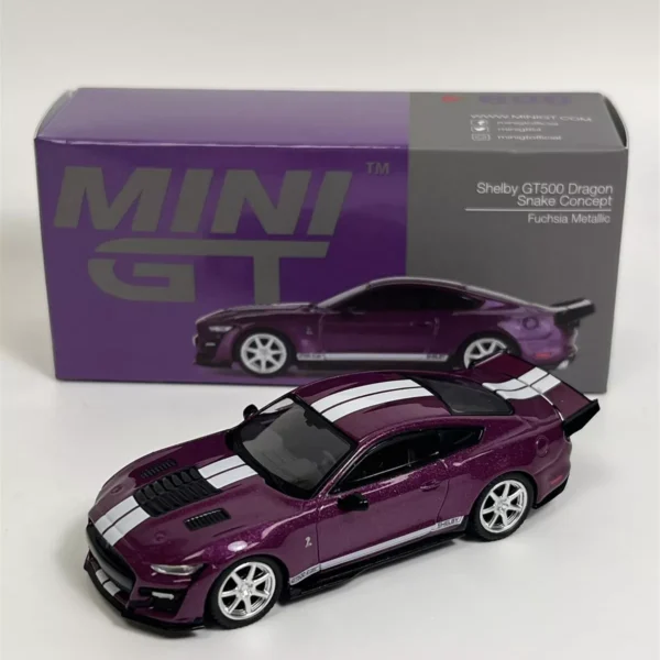 Shelby GT500 Dragon Snake Concept 2023 Fuchsia Metallic 1-64 Mini GT