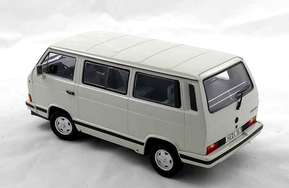 Volkswagen T3 Bus "White Star" 1990 Wit 1-18 Norev Limited 1000 Pieces