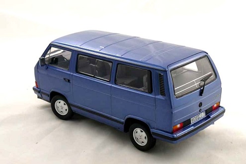 Volkswagen T3 Bus "Blue Star" 1992 Blauw 1-18 Norev Limited 1200 Pieces