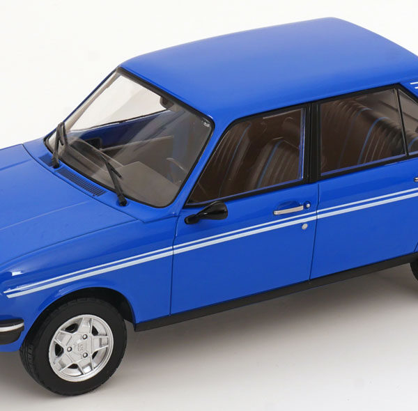 Peugeot 104 S 1981 Blauw / Wit 1-18 Norev