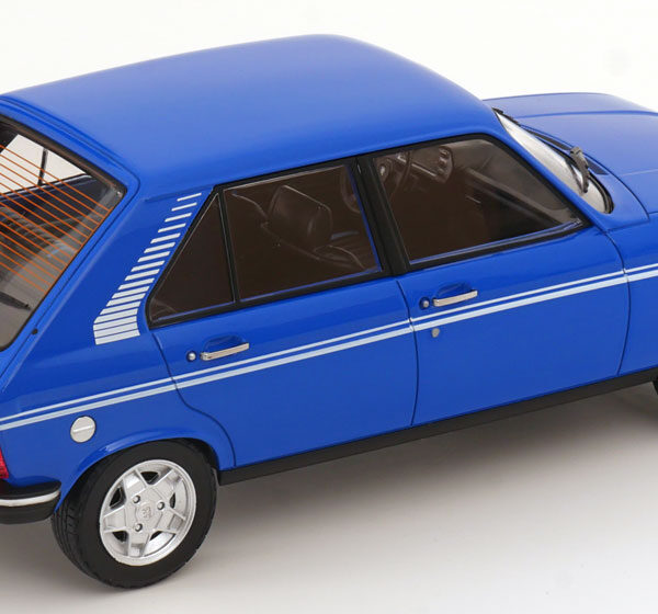 Peugeot 104 S 1981 Blauw / Wit 1-18 Norev