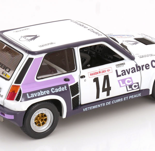 Renault 5 Turbo No.14, Rally Lyon-Charbonniers 1983 "Didier Auriol, Jean-Yves Tussiot" 1-18 Solido