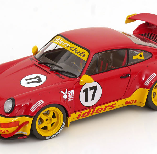 Porsche 911 (964) RWB 2016 #17 "Maty´s Idlers" Rood / Geel 1-18 Solido