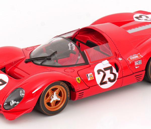 Ferrari 330 P4 #23 Winner 24 Hrs Daytona 1967 Rood 1-24 Burago Racing Series