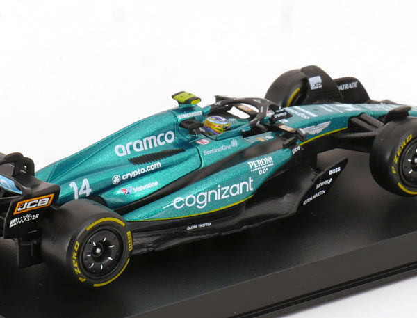 Aston Martin Cognizant Aramco #14 2023 Formula One Team AMR23 Fernando Alonso (Inkl.Vitrine) 1-43 Burago Racing Series