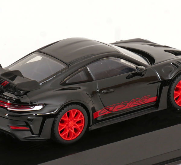 Porsche 911 GT3 RS 2023 Zwart / Rood 1-43 Burago