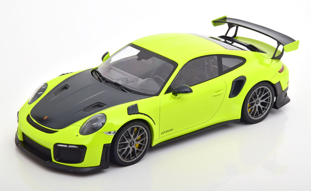 Porsche 911 (991.2) GT2 RS 2018 Groen / Carbongrijs 1-18 Minichamps Limited 504 Pieces
