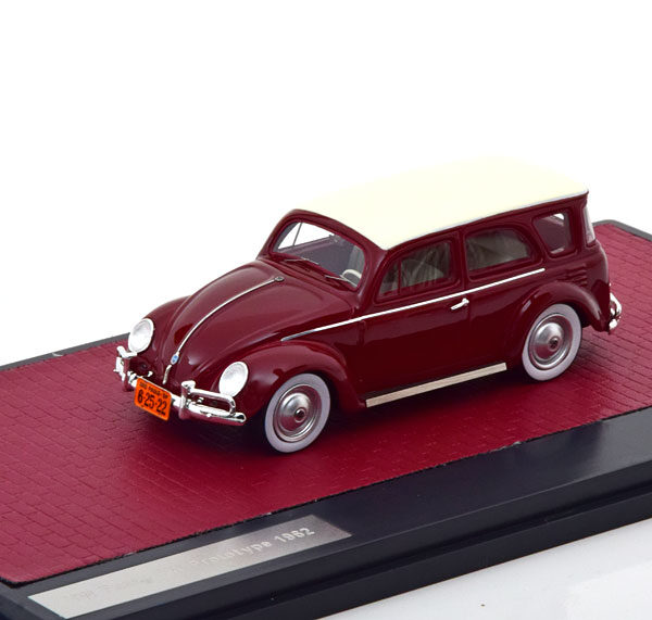 Volkswagen Fusca SW Prototype 1962 Maroon 1-43 Matrix Scale Models Limited 408 Pieces (Resin)