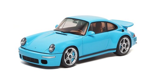 RUF Porsche CTR "Anniversary" 2017 Bavarian Sky Blue 1:18 Almost Real