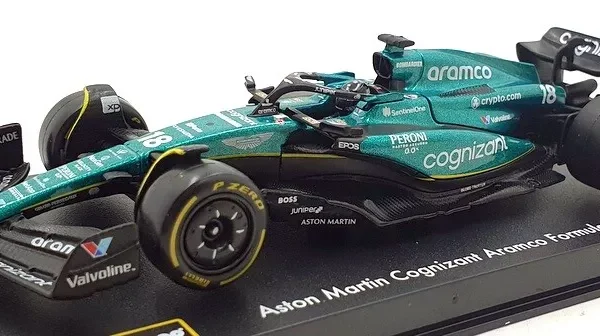 Aston Martin Cognizant Aramco #18 2023 Formula One Team AMR23 Lance Stroll (Inkl.Vitrine) 1-43 Burago Racing Series