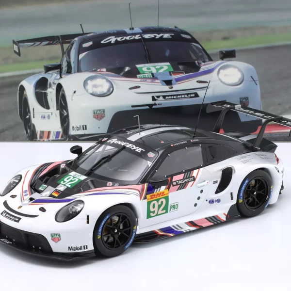 Porsche 911 RSR #92 WEC Last Race 8Hrs Bahrain 2022 Kevin Estre, Michael Christensen 1:18 Ixo Models