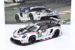 Porsche 911 RSR #91 WEC Last Race 8th Bahrain 2022 Gianmaria Bruni, Richard Lietz 1:18 Ixo Models