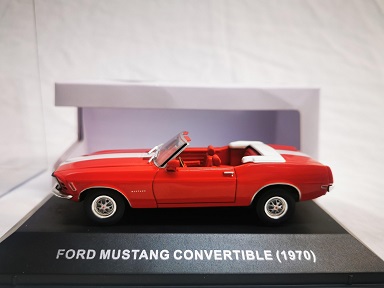 Ford Mustang Convertible 1970 Rood 1-43 Ixo Models ( made for the Mustang Garage )